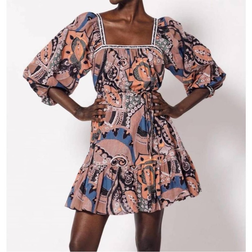 NWT Cleobella Malia Mini Dress Organic Cotton. 3
